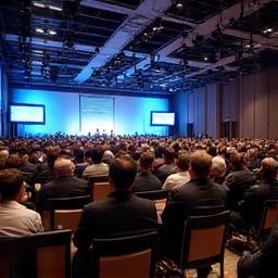 Delegates at a professionally lit conference
